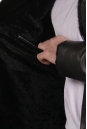 Мужская кожаная куртка из натуральной кожи на меху с воротником, отделка норка 8022673-2