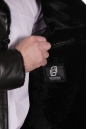 Мужская кожаная куртка из натуральной кожи на меху с воротником, отделка норка 8022673-10
