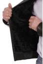 Мужская кожаная куртка из натуральной кожи на меху с воротником 8022679-5