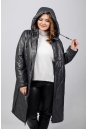 Женское пальто из текстиля с капюшоном 8023414-3