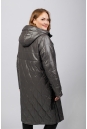 Женское пальто из текстиля с капюшоном 8023415-10