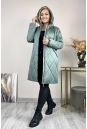 Женское пальто из текстиля с капюшоном 8024038-4